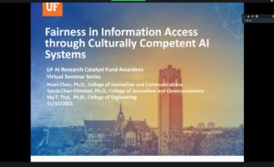 AI Research Catalyst Fund Awardees Virtual Seminar Series - Dr. Huan Chen